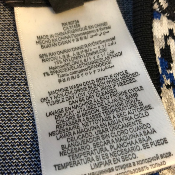 BCBG Elena Bodycon mini dress black blue sz med - Picture 8 of 12